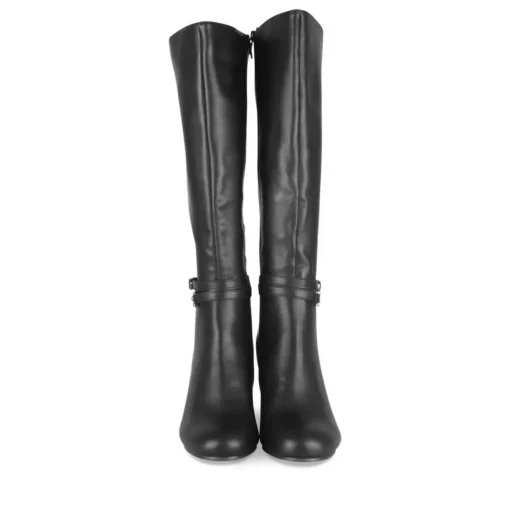 Bottes NOIR Femme Motif Uni Fermeture éclair
