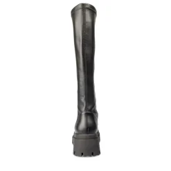 Bottes NOIR Femme Motif Uni Lacets