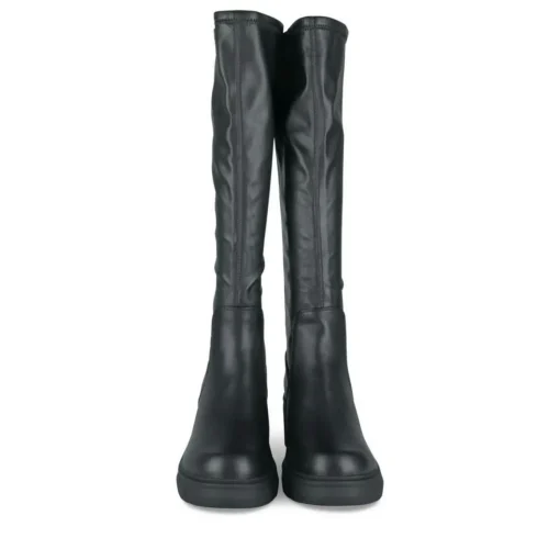 Bottes NOIR Femme Motif Uni Fermeture éclair