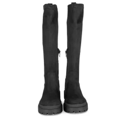 Bottes NOIR Femme Motif Uni Fermeture éclair