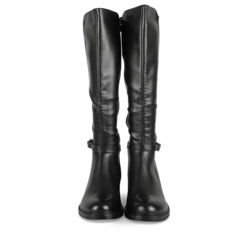Bottes NOIR Femme Motif Uni Fermeture éclair