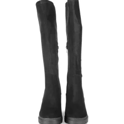 Bottes NOIR Femme Motif Uni Fermeture éclair
