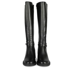 Bottes NOIR Femme Motif Uni Fermeture éclair