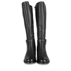 Bottes NOIR Femme Motif Uni Fermeture éclair