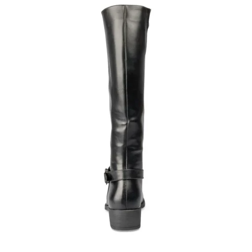 Bottes NOIR Femme Motif Uni Fermeture éclair