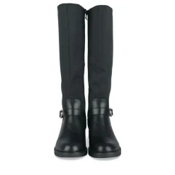 Bottes NOIR Femme Motif Uni Fermeture éclair