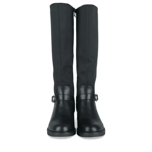 Bottes NOIR Femme Motif Uni Fermeture éclair