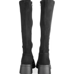 Bottes NOIR Femme Motif Uni Fermeture éclair