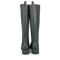 Bottes NOIR Femme Motif Uni Lacets
