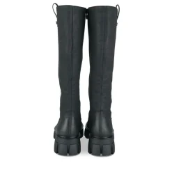 Bottes NOIR Femme Motif Uni Fermeture éclair