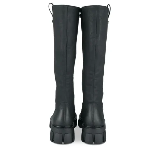 Bottes NOIR Femme Motif Uni Fermeture éclair