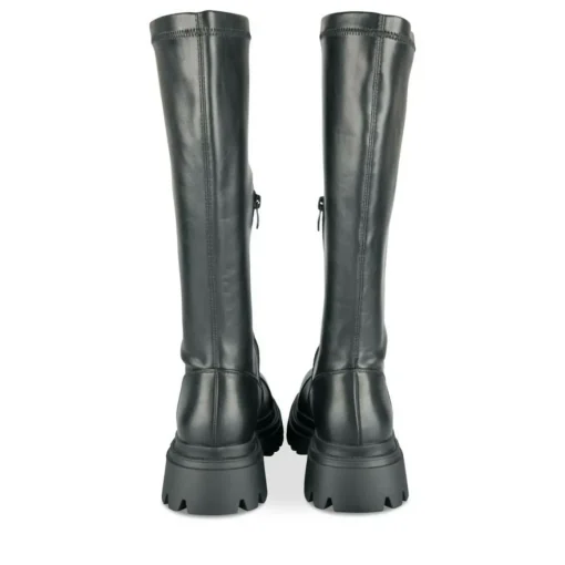 Bottes NOIR Femme Motif Uni Fermeture éclair