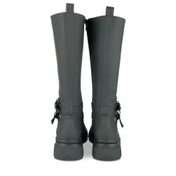 Bottes NOIR Femme Motif Uni Lacets