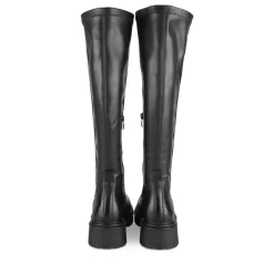 Bottes NOIR Femme Motif Uni Fermeture éclair