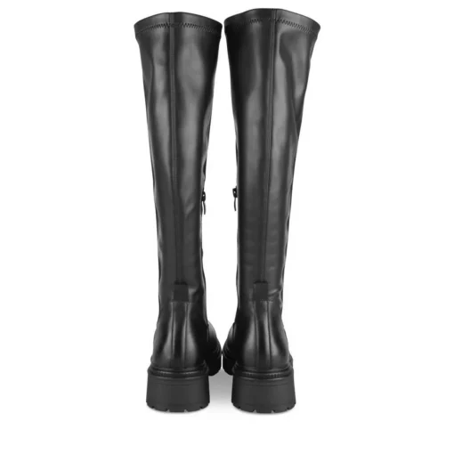 Bottes NOIR Femme Motif Uni Fermeture éclair