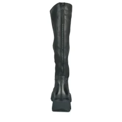 Bottes NOIR Femme Motif Uni Fermeture éclair