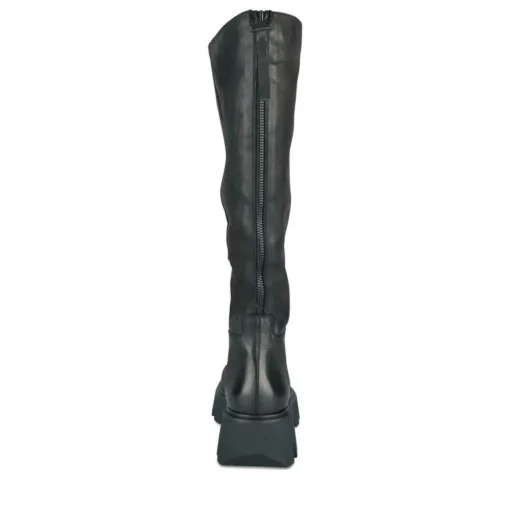 Bottes NOIR Femme Motif Uni Fermeture éclair