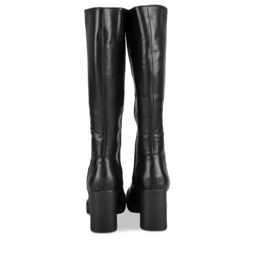 Bottes NOIR Femme Motif Uni Fermeture éclair