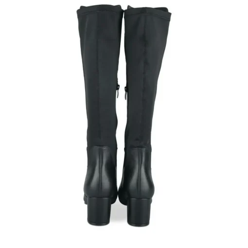 Bottes NOIR Femme Motif Uni Fermeture éclair