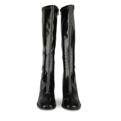 Bottes NOIR Femme Motif Uni Fermeture éclair