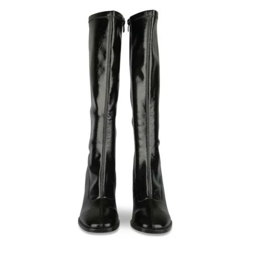 Bottes NOIR Femme Motif Uni Fermeture éclair