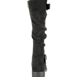 Bottes NOIR Femme Motif Uni Fermeture éclair