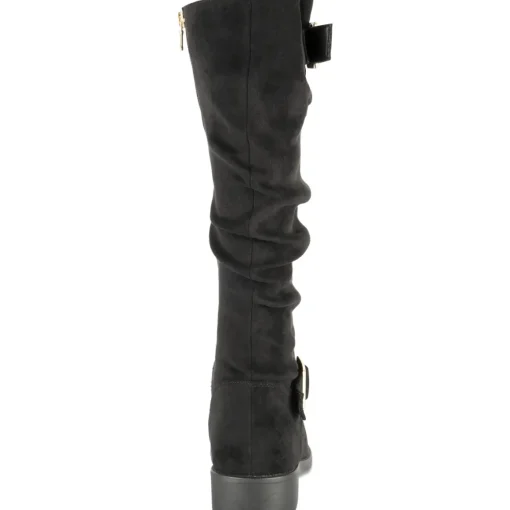 Bottes NOIR Femme Motif Uni Fermeture éclair