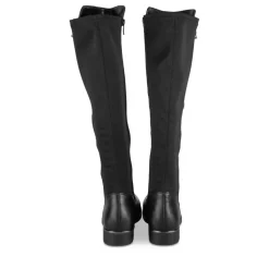 Bottes NOIR Femme Motif Uni Fermeture éclair