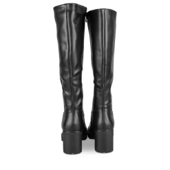Bottes NOIR Femme Motif Uni Fermeture éclair