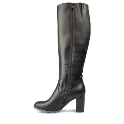 Bottes NOIR Femme Motif Uni Fermeture éclair