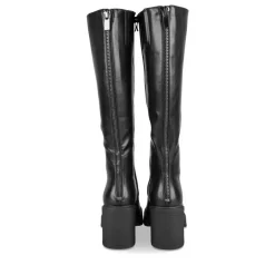 Bottes NOIR Femme Motif Uni Fermeture éclair