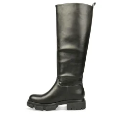 Bottes NOIR Femme Motif Uni A Enfiler