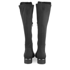 Bottes NOIR Femme Motif Uni Fermeture éclair