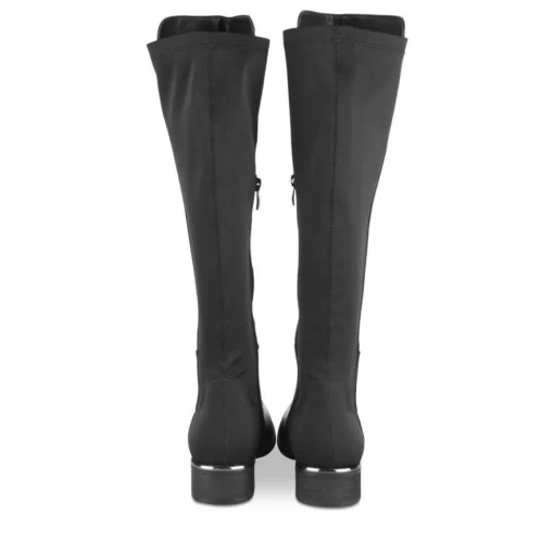 Bottes NOIR Femme Motif Uni Fermeture éclair