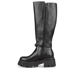 Bottes NOIR Femme Motif Uni Fermeture éclair
