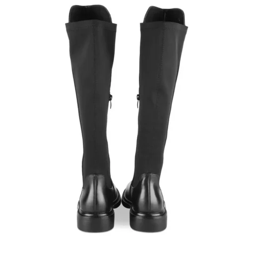 Bottes NOIR Femme Motif Uni A Enfiler