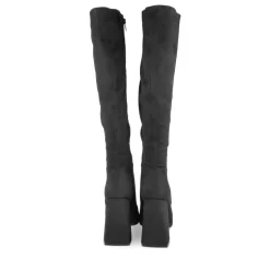 Bottes NOIR Femme Motif Uni Fermeture éclair