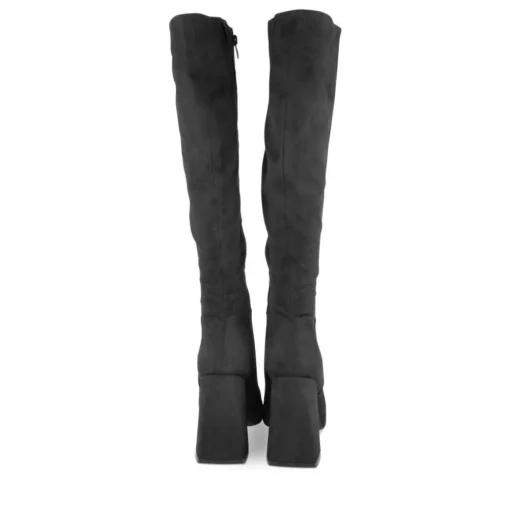 Bottes NOIR Femme Motif Uni Fermeture éclair