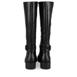 Bottes NOIR Femme Motif Uni Fermeture éclair