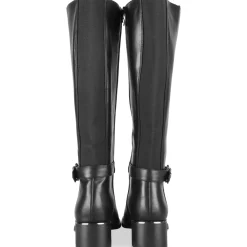 Bottes NOIR Femme Motif Uni Fermeture éclair