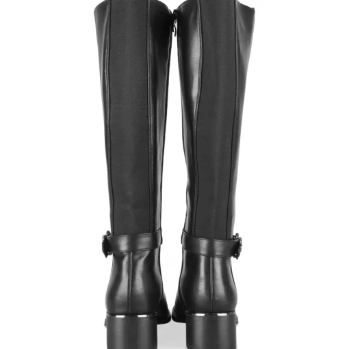 Bottes NOIR Femme Motif Uni Fermeture éclair