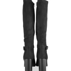 Bottes NOIR Femme Motif Uni A Enfiler