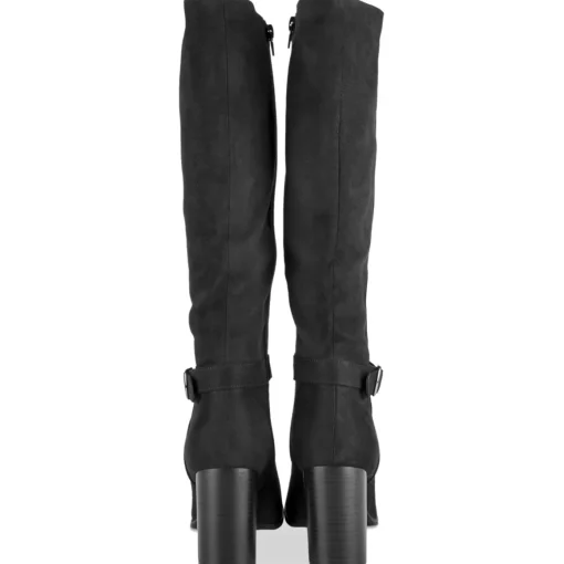 Bottes NOIR Femme Motif Uni A Enfiler