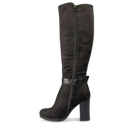Bottes NOIR Femme Motif Uni Fermeture éclair
