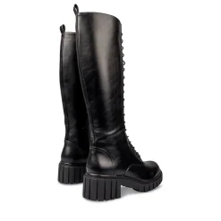 Bottes NOIR Femme Motif Uni Fermeture éclair