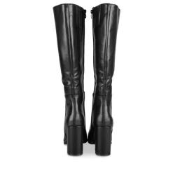 Bottes NOIR Femme Motif Uni Fermeture éclair