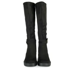 Bottes NOIR Femme Motif Uni Fermeture éclair
