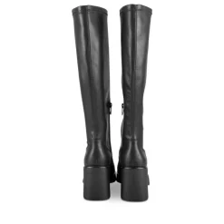 Bottes NOIR Femme Motif Uni Fermeture éclair