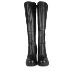 Bottes NOIR Femme Motif Uni Fermeture éclair