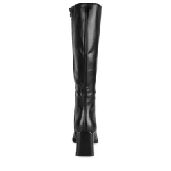 Bottes NOIR Femme Motif Uni Fermeture éclair